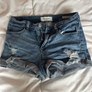 PacSun Blue Jean Shorts Distressed Cut-Off Style